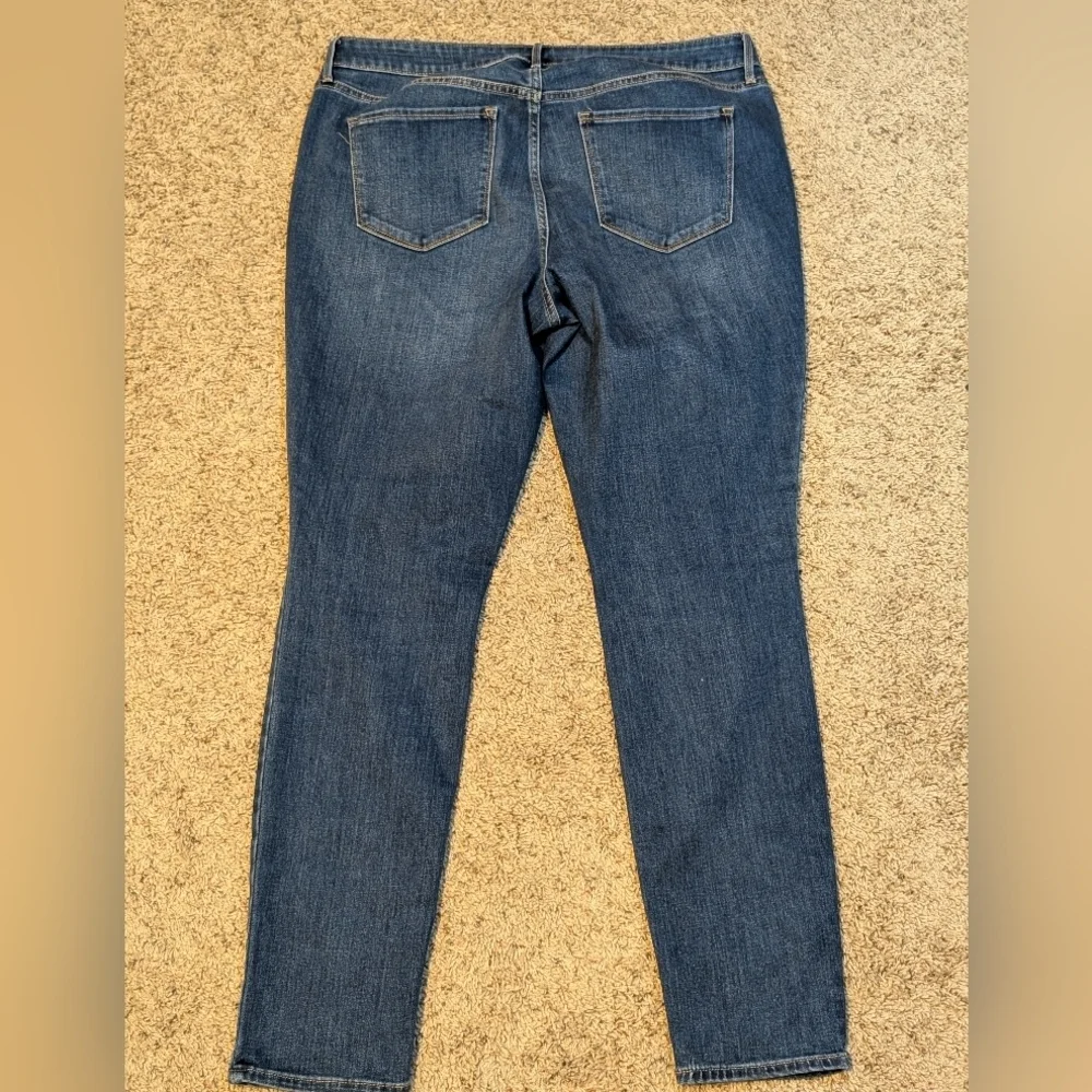 Pop Icon Skinny Old Navy High Rise Distressed Skinny Jeans Sz 16 Long